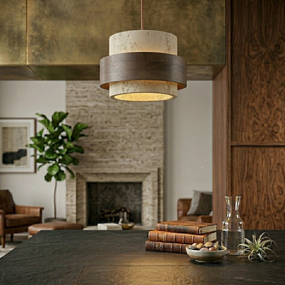 Catalina-Bianca Pendant Light Travertine