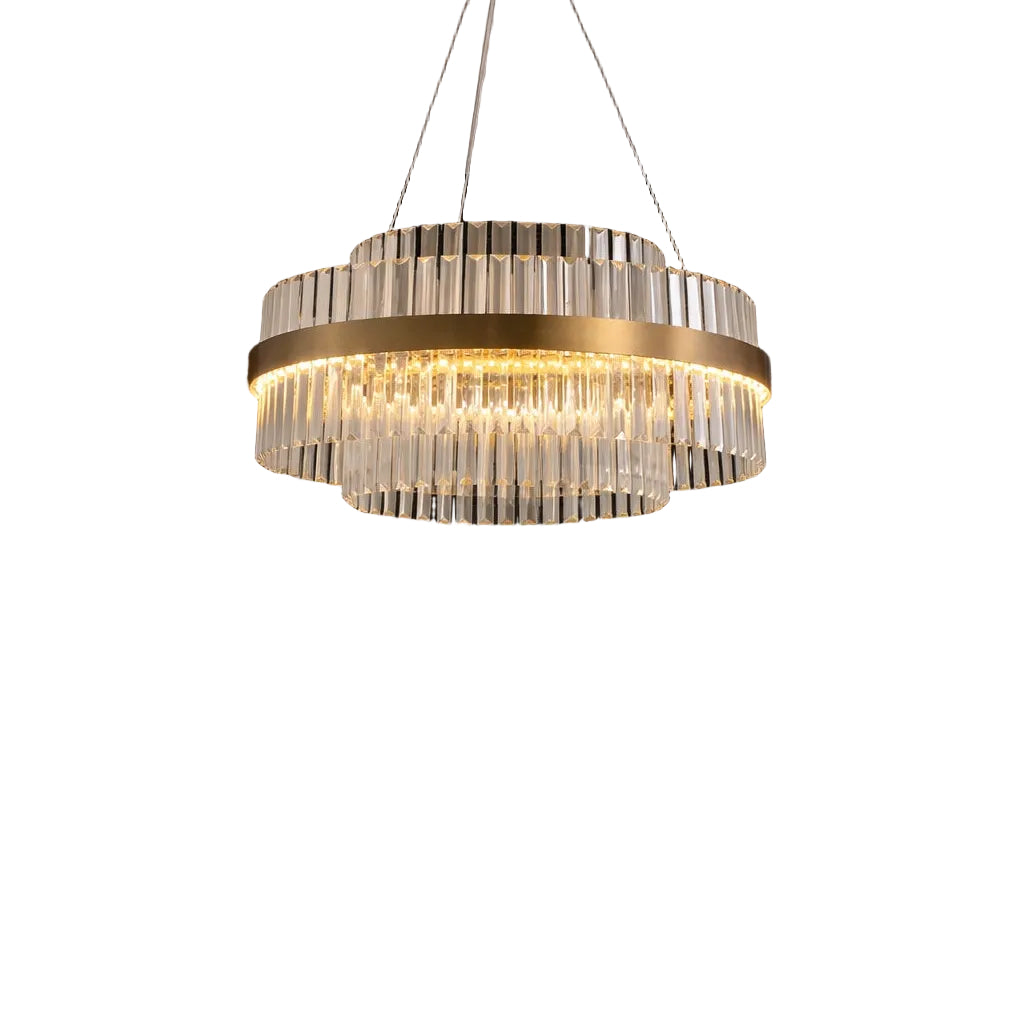 Nerea Modern Tiered Crystal LED Chandelier
