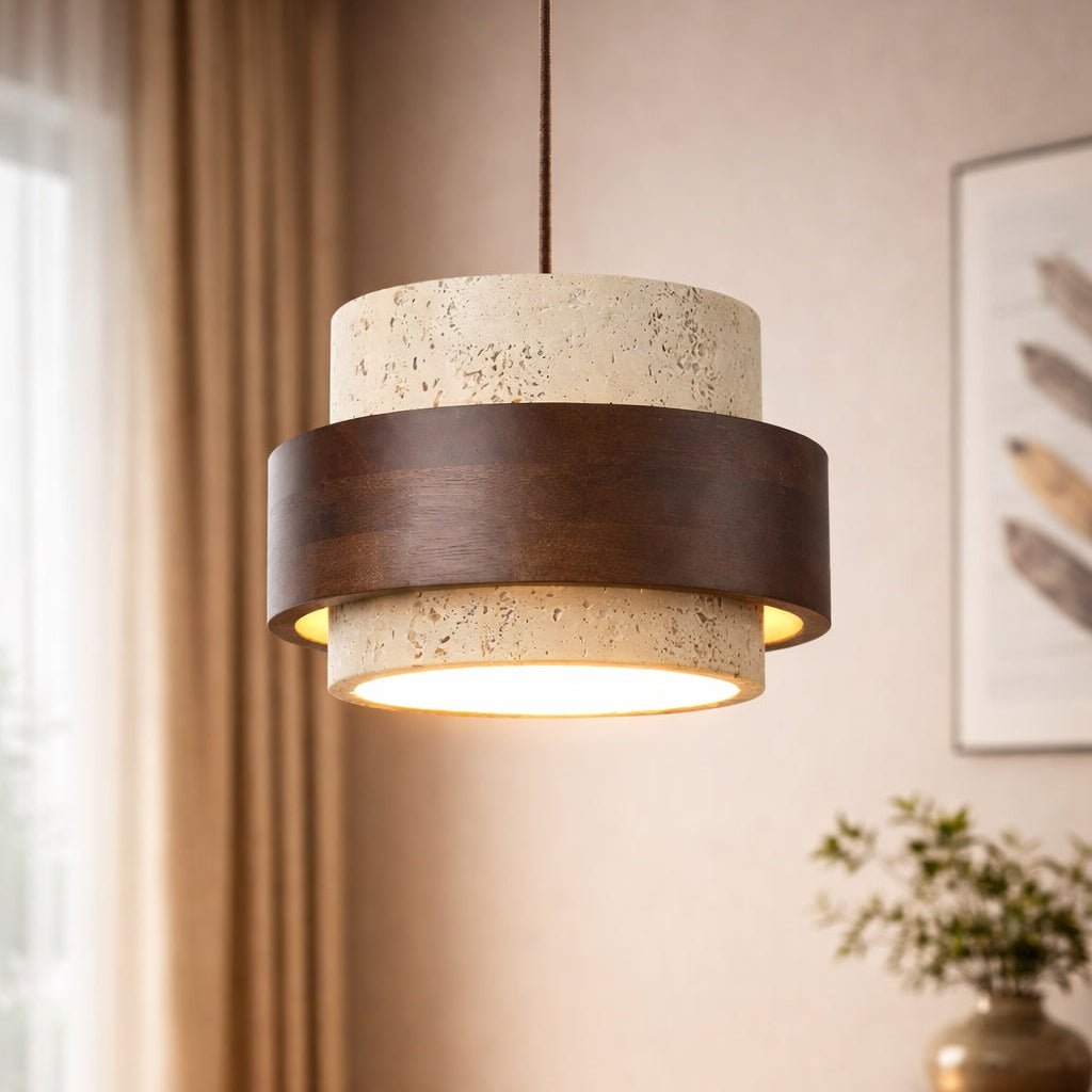 Catalina-Bianca Pendant Light Travertine