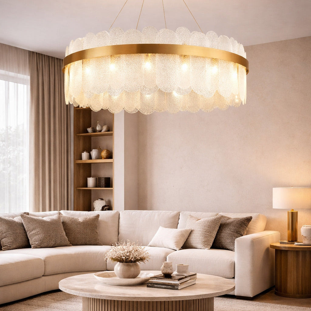 Renata Light Tiered Clear Glass Chandelier