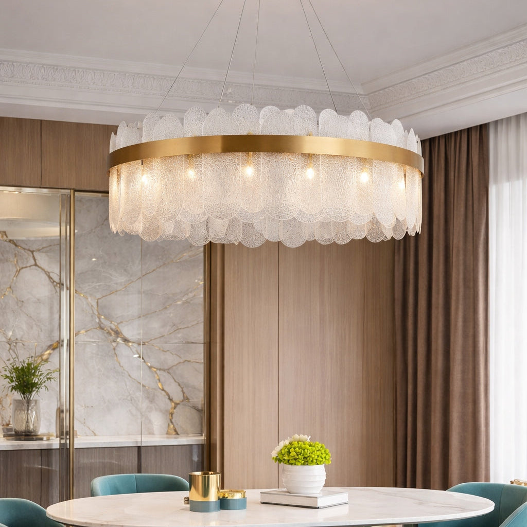 Renata Light Tiered Clear Glass Chandelier
