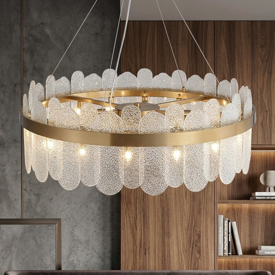 Renata Light Tiered Clear Glass Chandelier