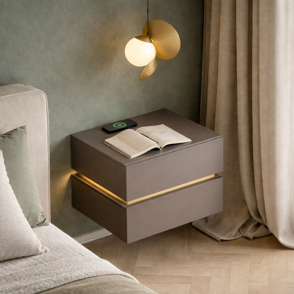 Zara 2-Drawer Smart Floating Lightstand